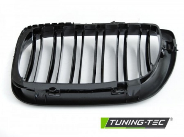 Upgrade Sportgrill Nieren für BMW 3er E46 LCI Limo/Touring 01-05 Hochglanz schwarz in Doppelsteg Design